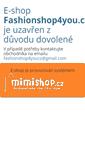 Mobile Screenshot of fashionshop4you.mimishop.cz