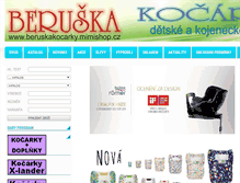 Tablet Screenshot of beruskakocarky.mimishop.cz