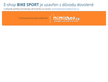 Tablet Screenshot of bikesport.mimishop.cz